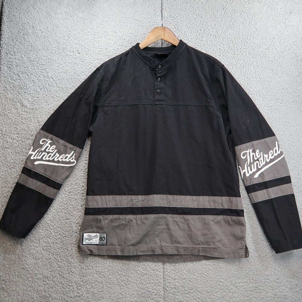 The Hundreds Thick 3 Button Long Sleeve Street Wear T-Shirt